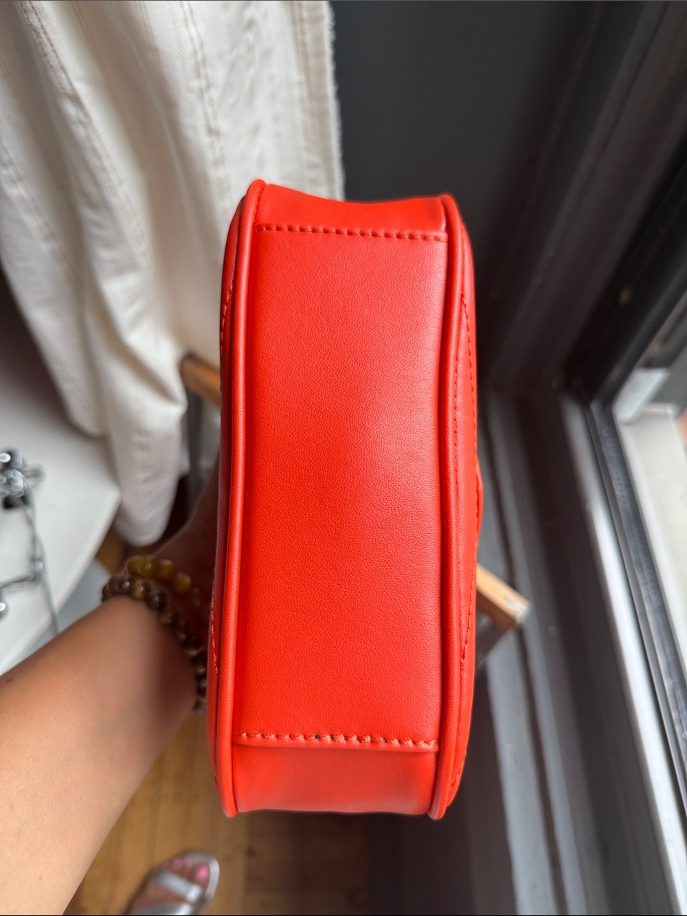 Quilted Crossbody Bag - guitar strap & chain strap included 8 by 6 by 3 - Picture 11 of 15